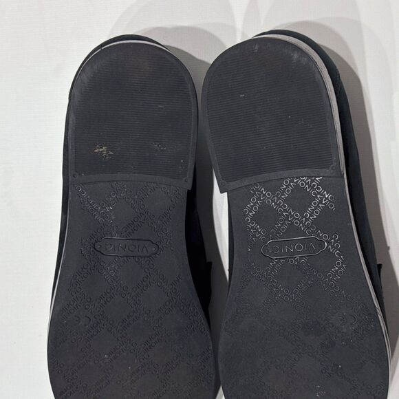Vionic Waverly Black Nubuck Leather Penny Loafers Comfort Arch Support Women 7.5 - Picture 11 of 14